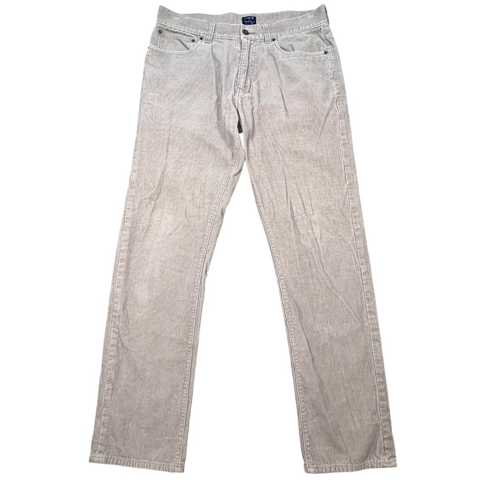 J.Crew Tan Corduroy The Sutton Straight Leg Pants Mens 33x32